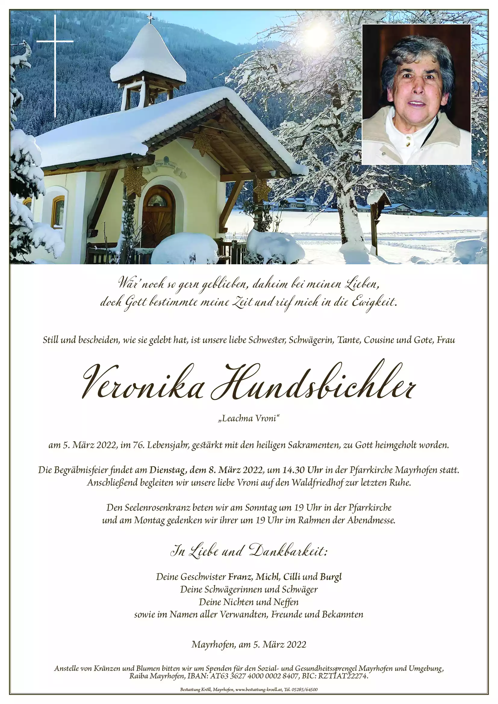Parte von Veronika Hundsbichler